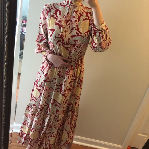 NEW🔥Vanessa Bruno Athe Floral Silk maxi Dress - Picture 16 of 16
